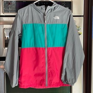 The North Face lightweight windbreaker girls xl 18